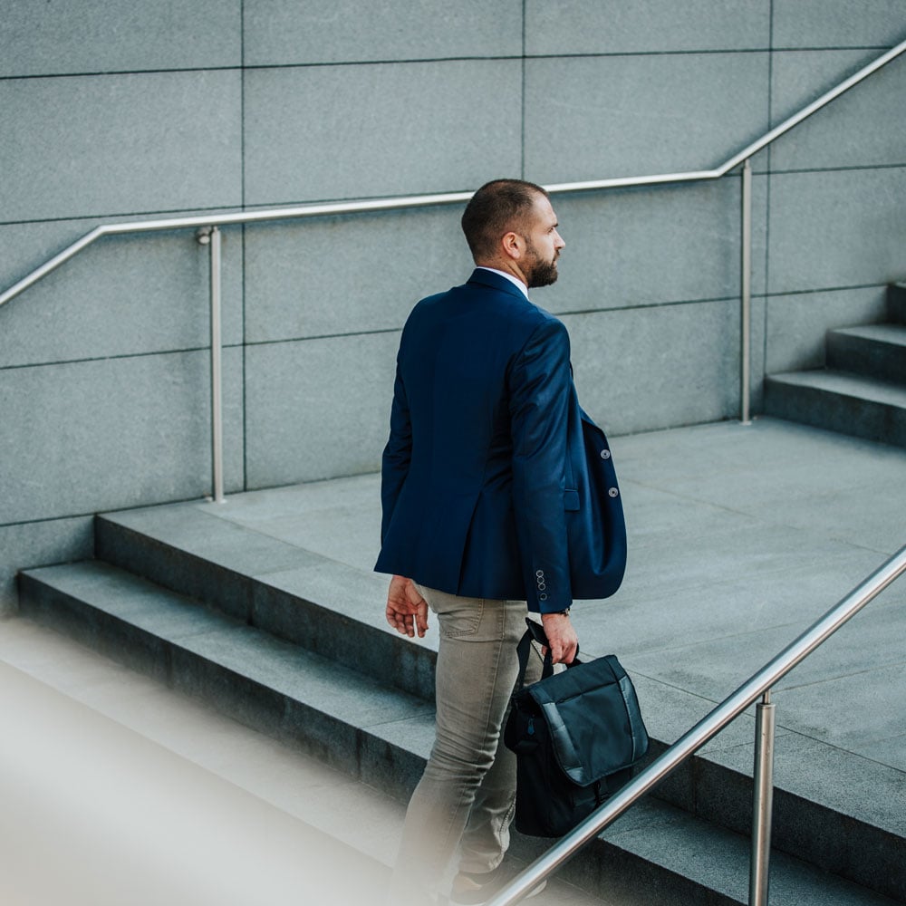 Man-on-stairs